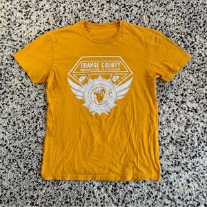 BJJ Orange County Invitstional Competitor Graphic Tee Shirt Yellow White